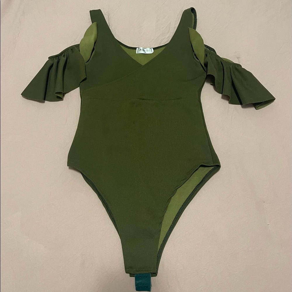 Green body suit